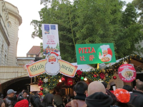 We heard Mandarin, German, and English spoken in equal measure here.